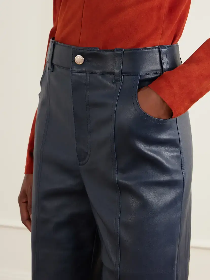 STOULS Benny Paneled Straight-leg Leather Pants | Thumbnail 5 STOULS Benny Paneled Straight-leg Leather Pants | Thumbnail 5