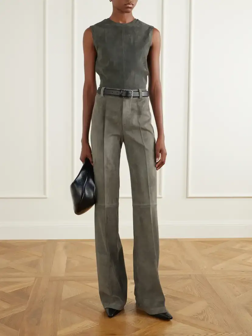 STOULS Lizzy Suede Wide-leg Pants | Thumbnail 2 STOULS Lizzy Suede Wide-leg Pants | Thumbnail 2