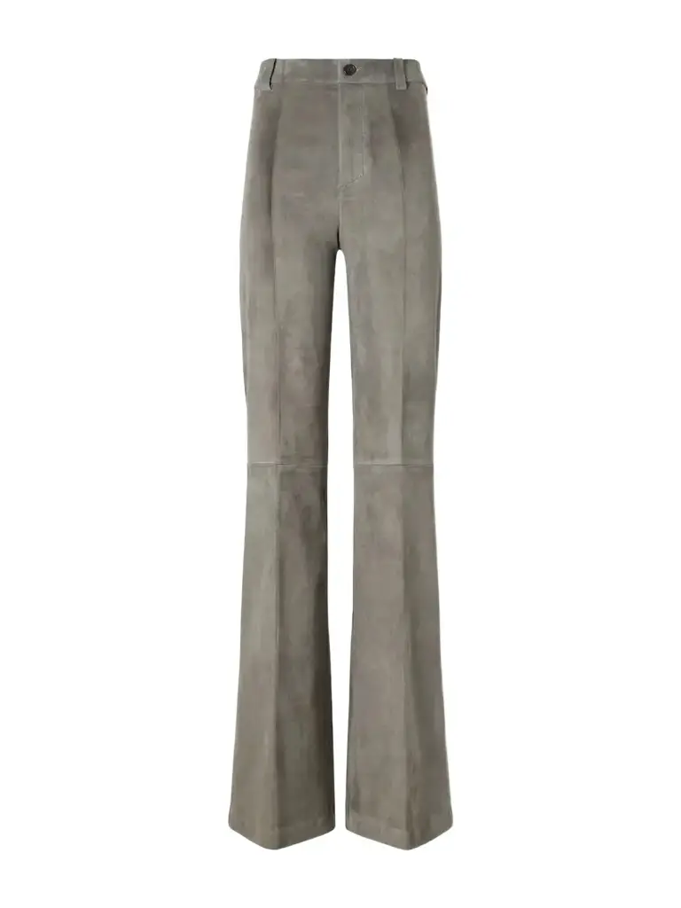 STOULS Lizzy Suede Wide-leg Pants