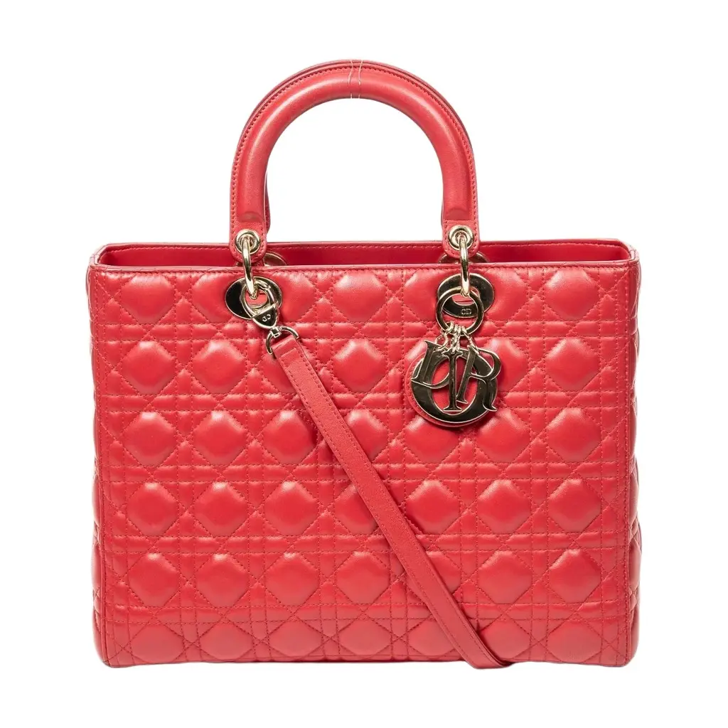 Christian Dior Dior Lady Dior Red Calf Leather Large Zip Shoulder Bag by The Solist | Image 1 Christian Dior Dior Lady Dior Red Calf Leather Large Zip Shoulder Bag by The Solist | Image 1