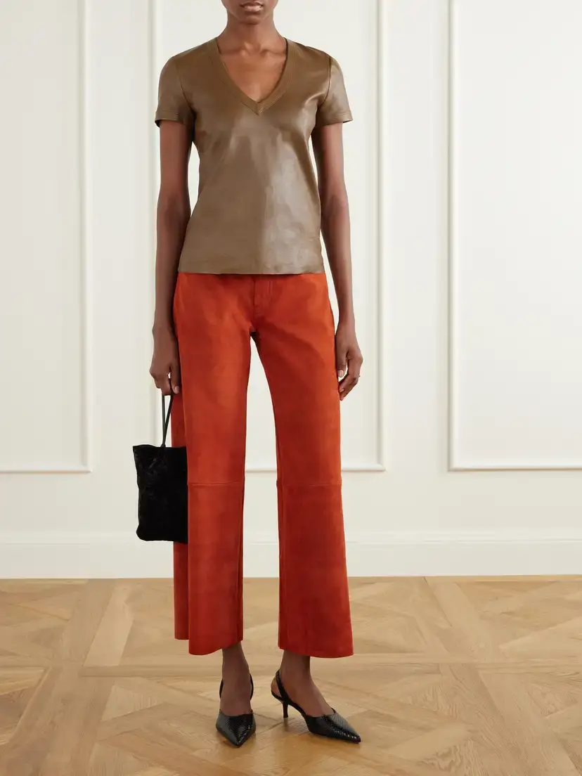 STOULS Lilou Suede Wide-leg Pants | Thumbnail 2