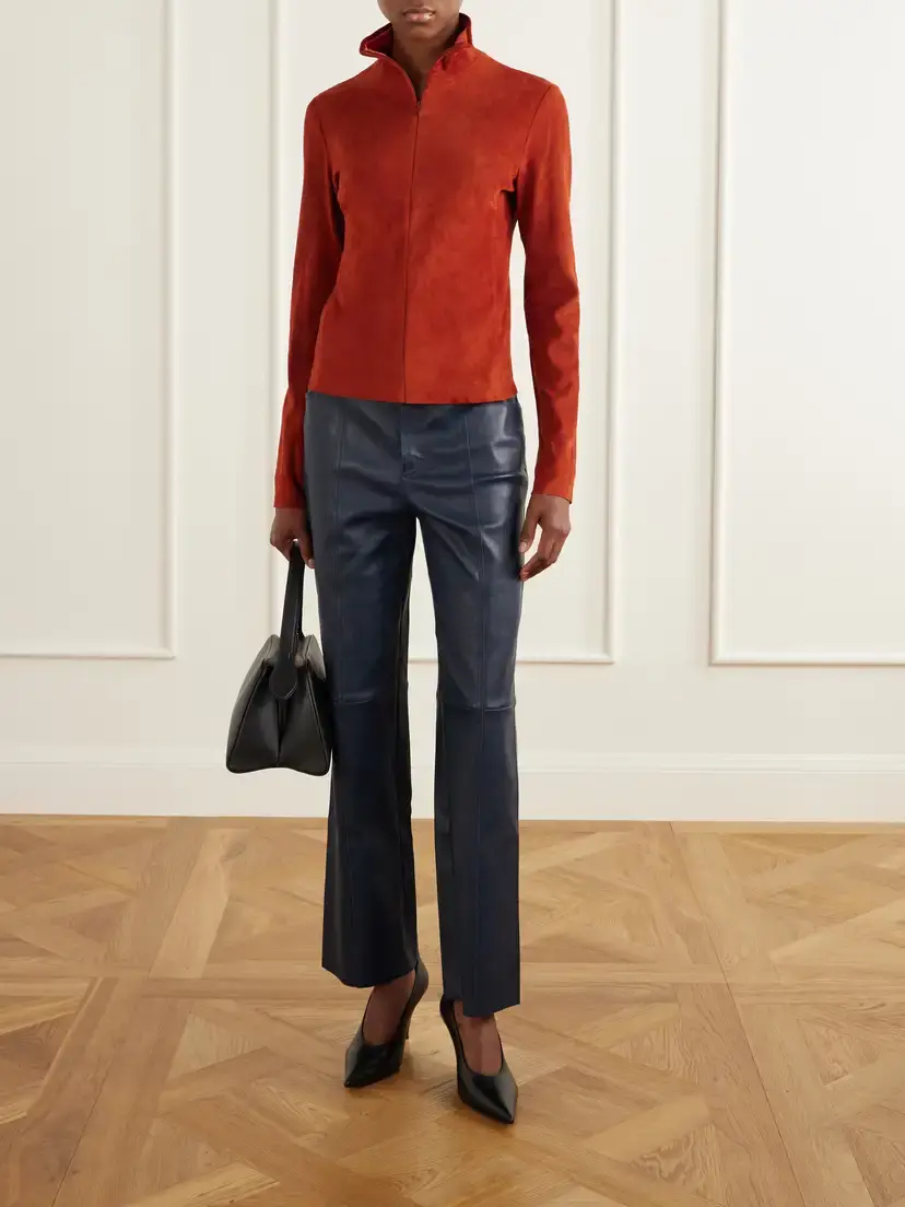 STOULS Selene Suede Turtleneck Shirt | Thumbnail 2