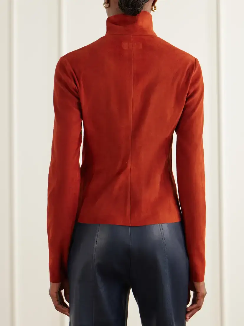 STOULS Selene Suede Turtleneck Shirt | Thumbnail 4