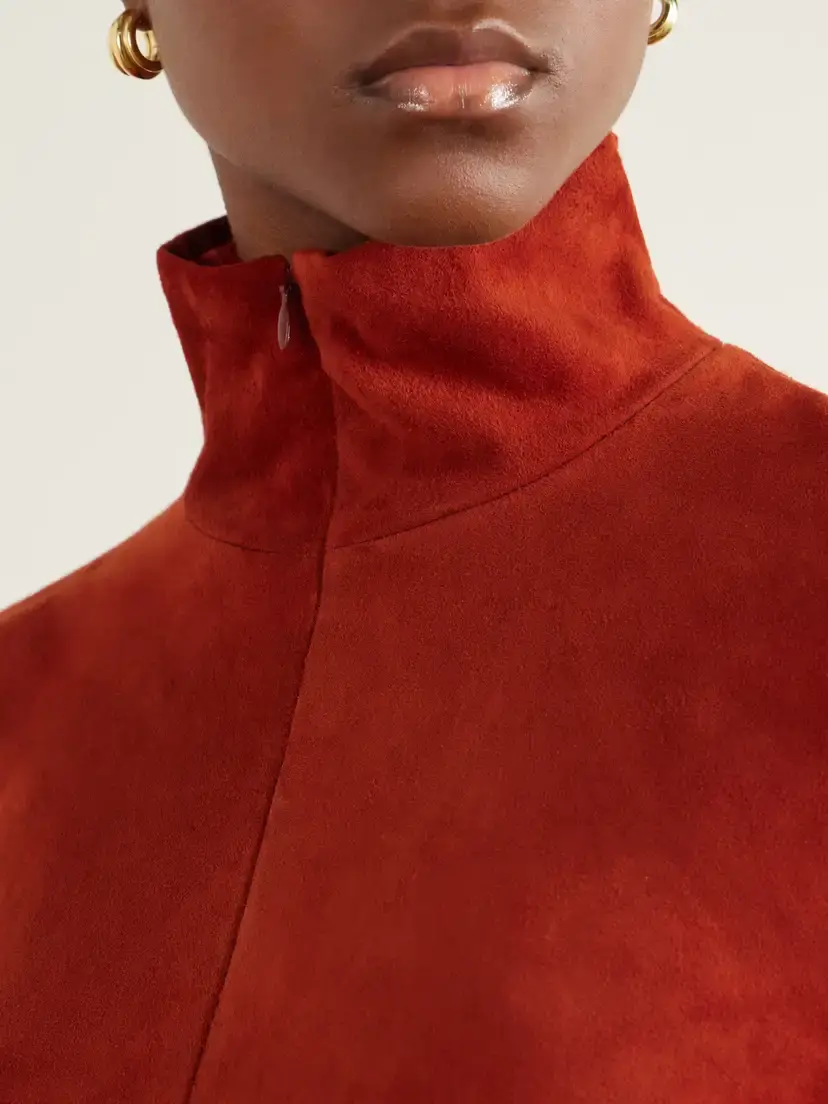STOULS Selene Suede Turtleneck Shirt | Thumbnail 5