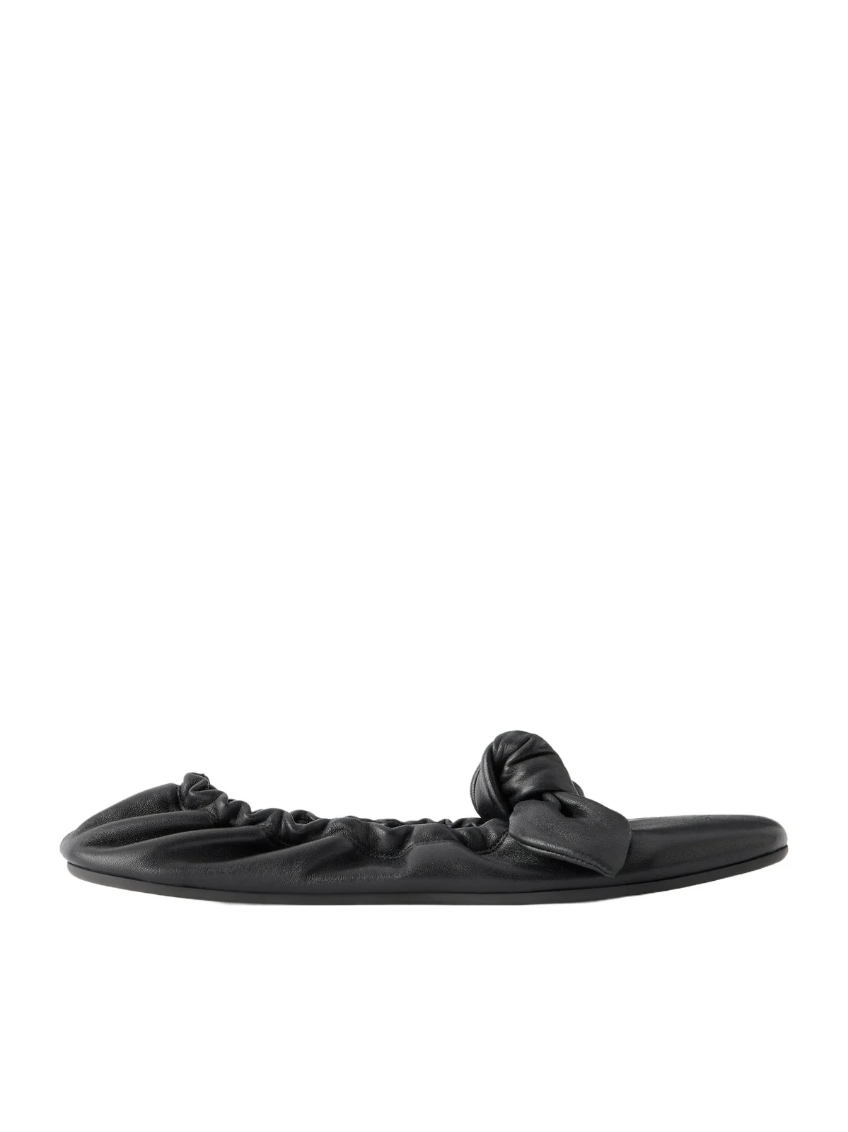 Zimmermann Carousel Knotted Leather Ballerina Flats