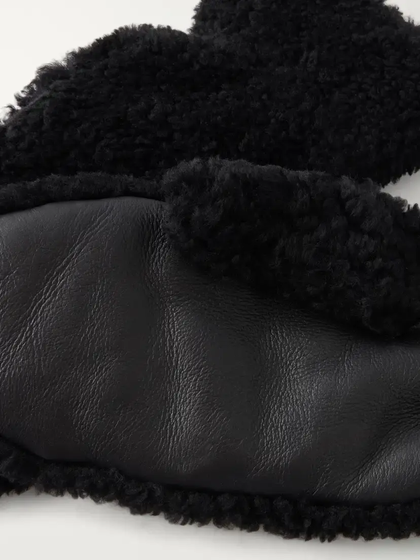 Yves Salomon Shearling Leather-trimmed Gloves | Thumbnail 2 Yves Salomon Shearling Leather-trimmed Gloves | Thumbnail 2