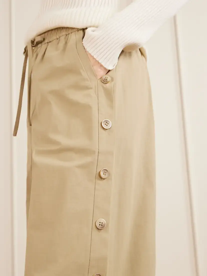 Zimmermann Valiant Button Cotton-poplin Wide-leg Pants | Thumbnail 4 Zimmermann Valiant Button Cotton-poplin Wide-leg Pants | Thumbnail 4