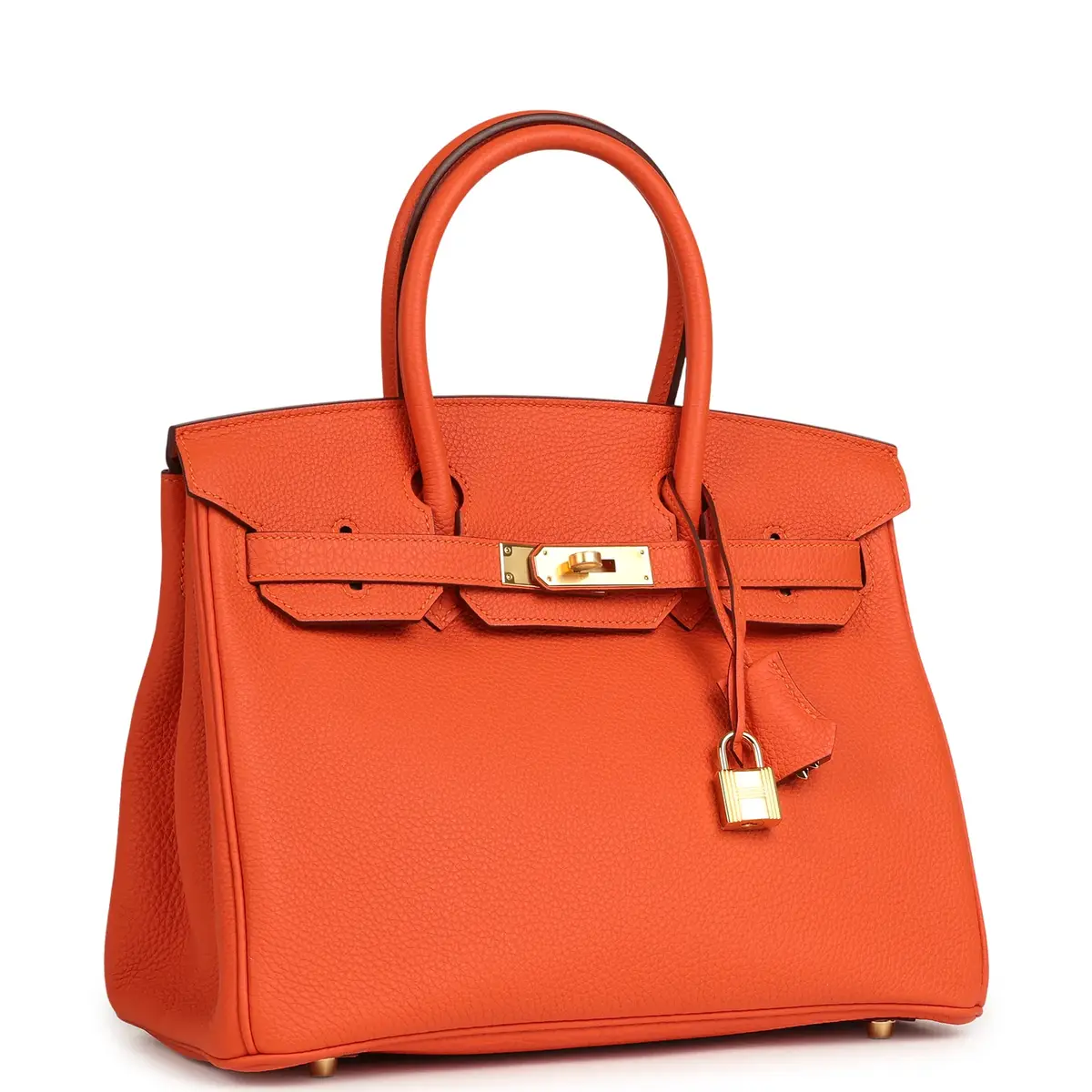 HERMÈS Hermes Birkin 30 Feu Togo Gold Hardware | Thumbnail 2 HERMÈS Hermes Birkin 30 Feu Togo Gold Hardware | Thumbnail 2
