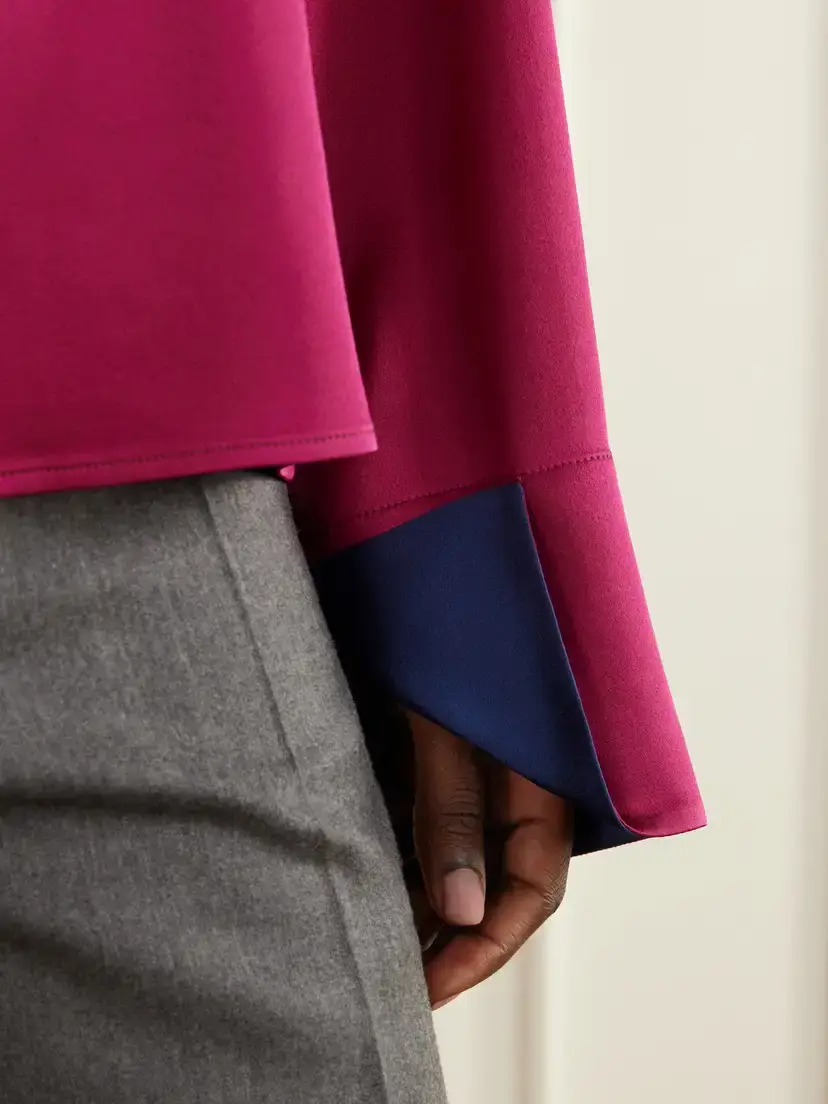 Stella McCartney Tie-detailed Satin Blouse | Thumbnail 4 Stella McCartney Tie-detailed Satin Blouse | Thumbnail 4