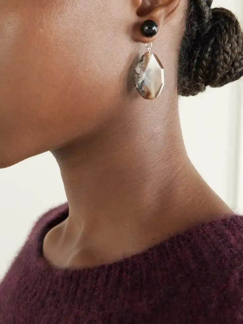 Completedworks Time Will Say Nothing But "i Told You So" Silver-plated Agate Earrings | Thumbnail 2 Completedworks Time Will Say Nothing But "i Told You So" Silver-plated Agate Earrings | Thumbnail 2