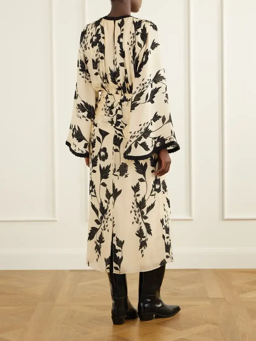 Johanna Ortiz Floral-print Silk-georgette Midi Dress | Thumbnail 3 Johanna Ortiz Floral-print Silk-georgette Midi Dress | Thumbnail 3