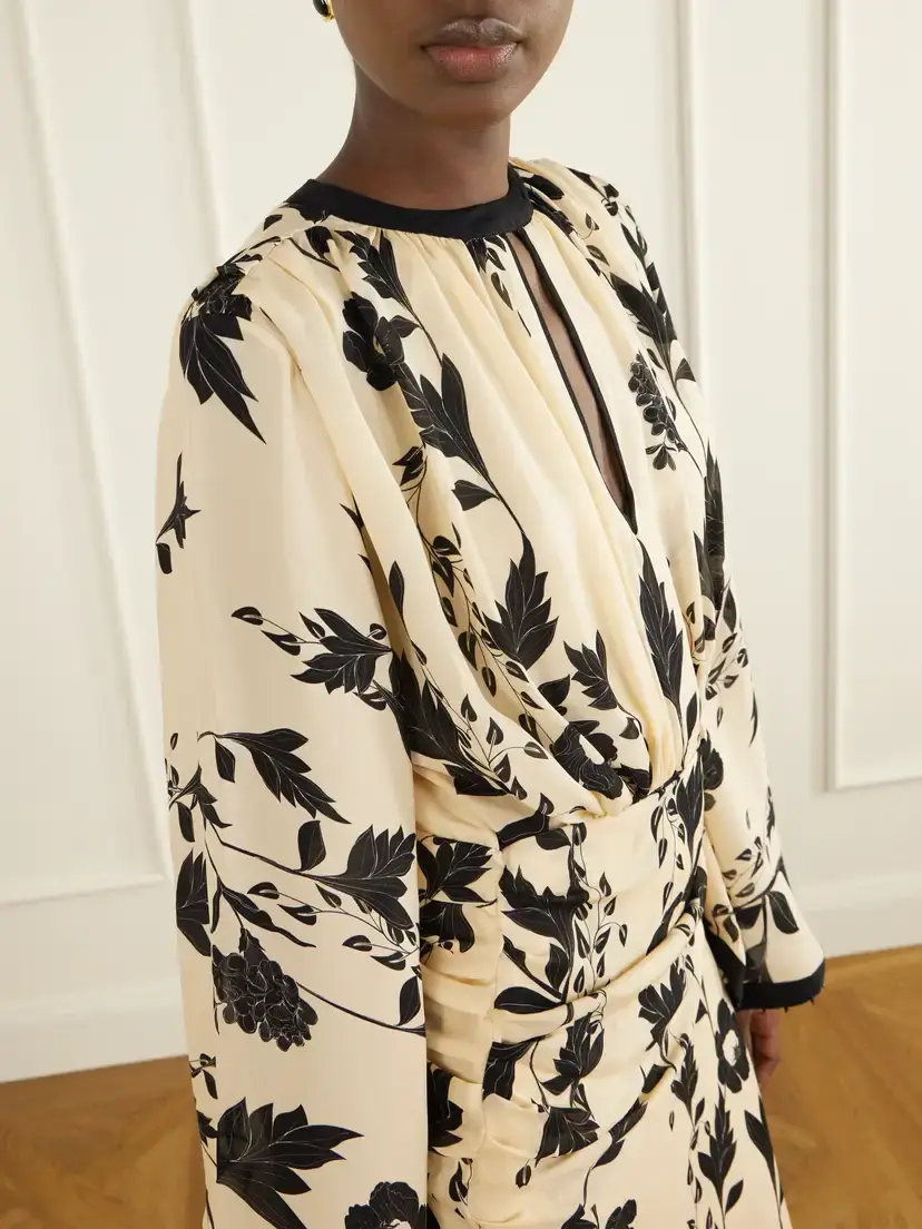 Johanna Ortiz Floral-print Silk-georgette Midi Dress | Thumbnail 4 Johanna Ortiz Floral-print Silk-georgette Midi Dress | Thumbnail 4