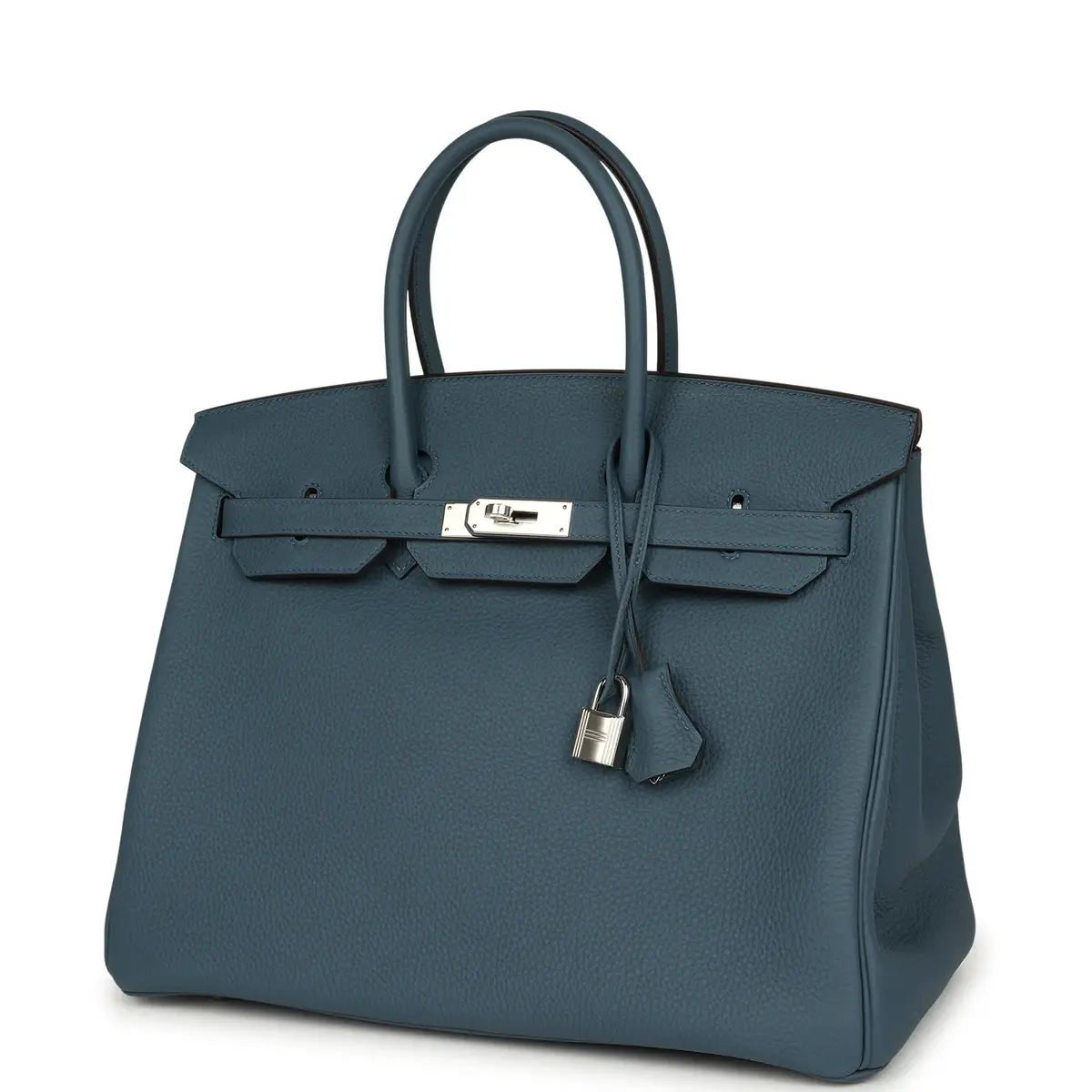 HERMÈS Hermes Birkin 35 Bleu Tempete Palladium Hardware | Thumbnail 5 HERMÈS Hermes Birkin 35 Bleu Tempete Palladium Hardware | Thumbnail 5