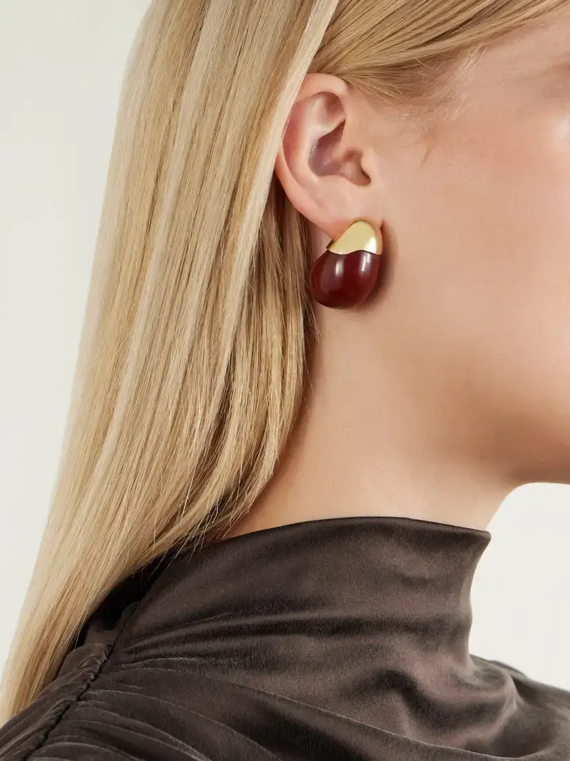 Lizzie Fortunato Toro Gold-plated Enamel Earrings | Thumbnail 2 Lizzie Fortunato Toro Gold-plated Enamel Earrings | Thumbnail 2