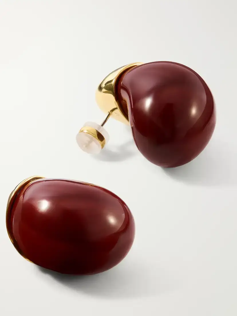 Lizzie Fortunato Toro Gold-plated Enamel Earrings | Thumbnail 3 Lizzie Fortunato Toro Gold-plated Enamel Earrings | Thumbnail 3
