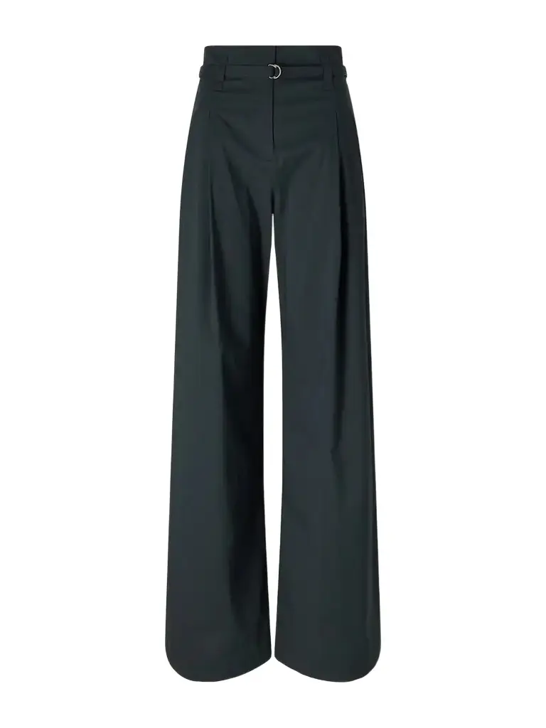Proenza Schouler White Label Raver Belted Cotton-blend Wide-leg Pants
