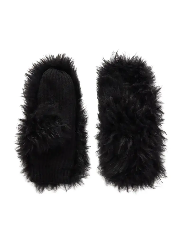 Yves Salomon Shearling Wool And Cashmere-blend Gloves | Image 1 Yves Salomon Shearling Wool And Cashmere-blend Gloves | Image 1