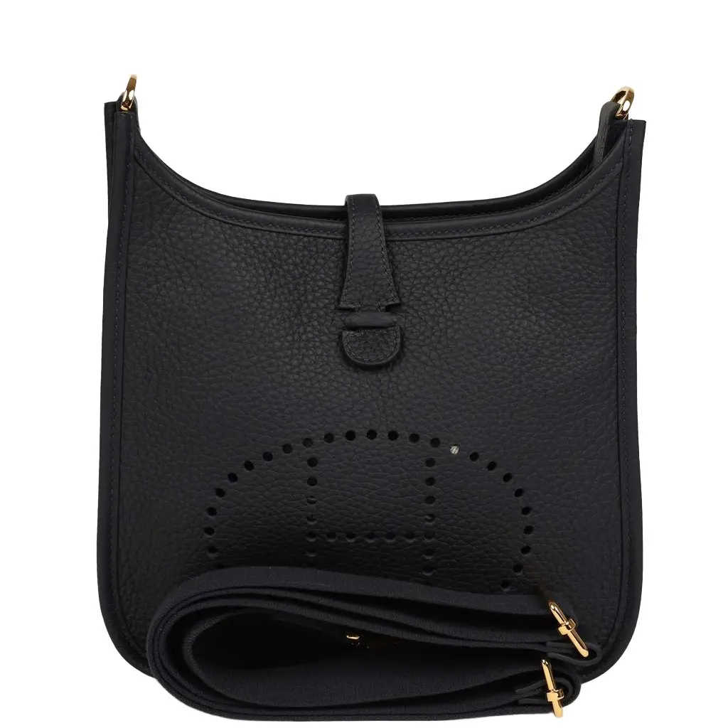 HERMÈS Hermes Evelyne 23 Caban Clemence Gold Hardware | Image 1 HERMÈS Hermes Evelyne 23 Caban Clemence Gold Hardware | Image 1