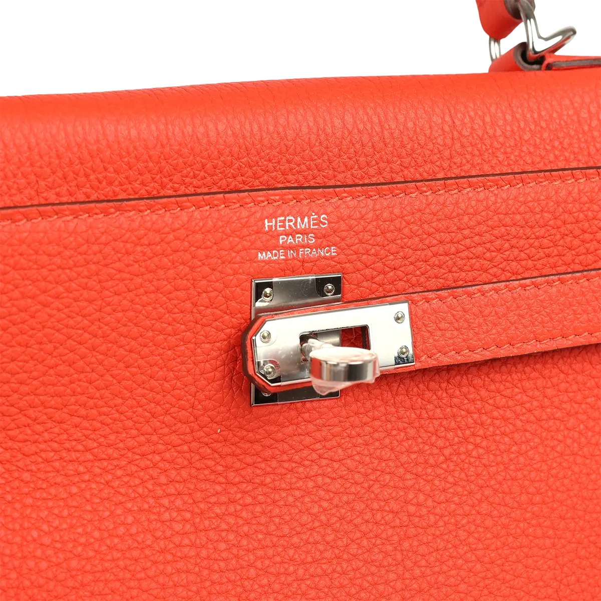 HERMÈS Hermes Kelly Retourne 25 Capucine Togo Palladium Hardware | Thumbnail 7