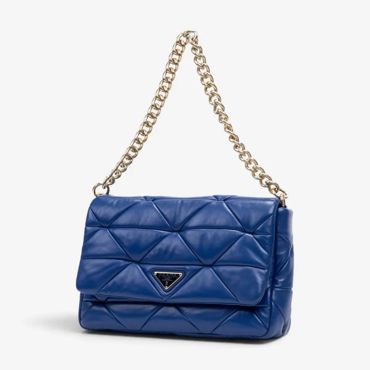 Prada Prada System Blue Calf Leather Large Flap Bag by The Solist | Thumbnail 2 Prada Prada System Blue Calf Leather Large Flap Bag by The Solist | Thumbnail 2