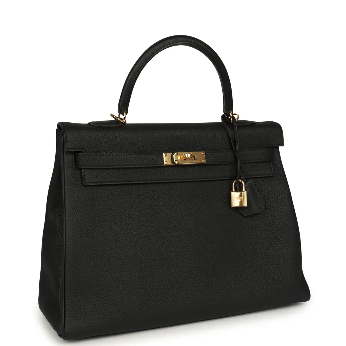 HERMÈS Hermes Kelly Retourne 35 Black Togo Gold Hardware | Thumbnail 2