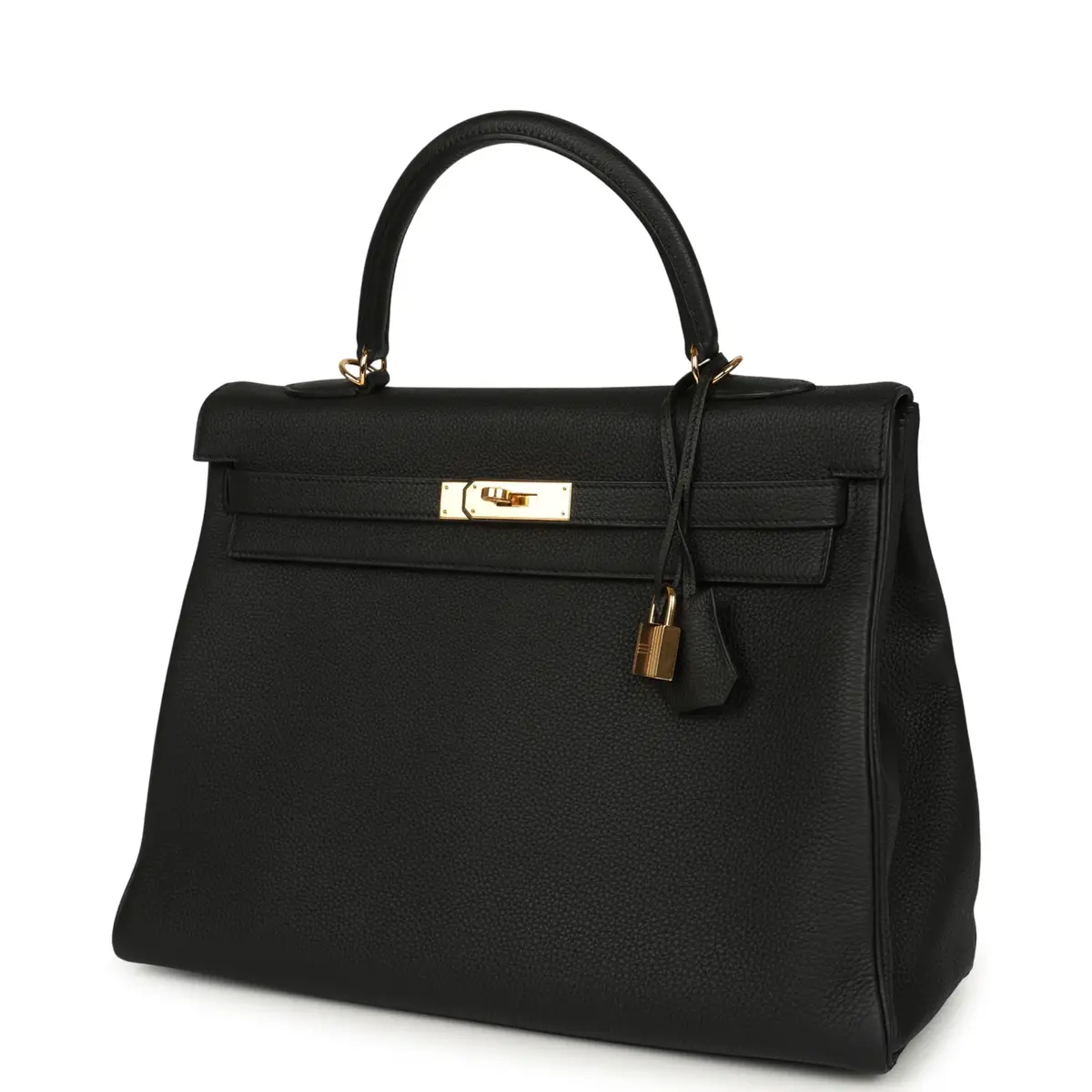 HERMÈS Hermes Kelly Retourne 35 Black Togo Gold Hardware | Thumbnail 5