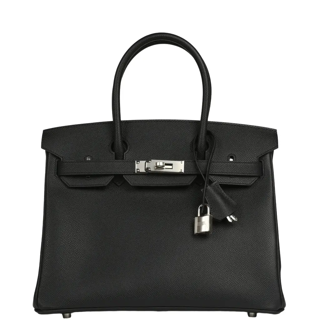 HERMÈS Hermes Special Order (HSS) Birkin 30 Black Verso Epsom Palladium Hardware | Image 1 HERMÈS Hermes Special Order (HSS) Birkin 30 Black Verso Epsom Palladium Hardware | Image 1