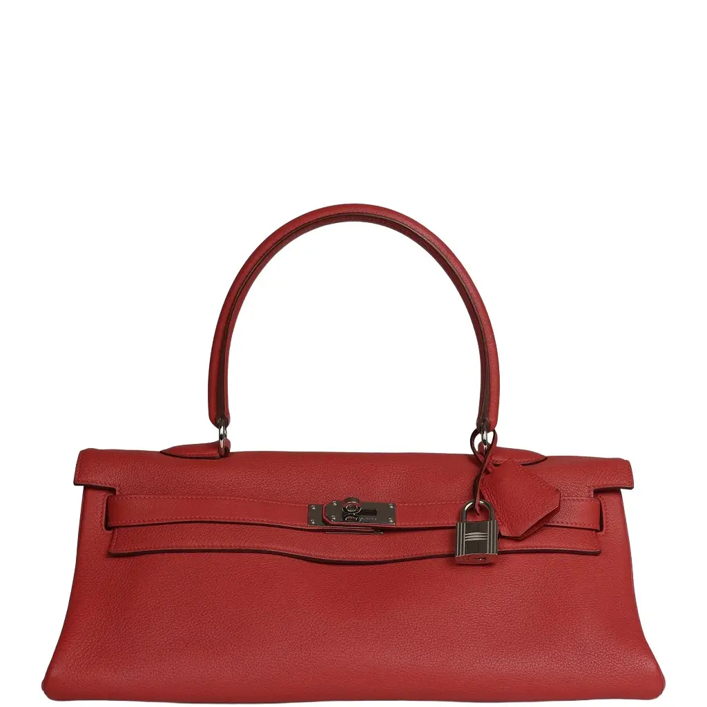 HERMÈS Vintage Hermes Shoulder Kelly 42 JPG Bougainvillea Togo Palladium Hardware | Image 1 HERMÈS Vintage Hermes Shoulder Kelly 42 JPG Bougainvillea Togo Palladium Hardware | Image 1
