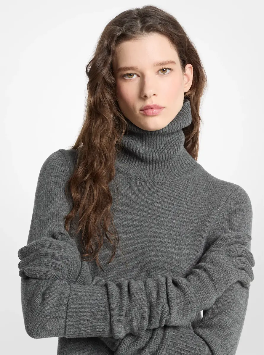 Michael Kors Collection Wool Long Gloves in Grey - One Size by Michael Kors Collection | Thumbnail 2 Michael Kors Collection Wool Long Gloves in Grey - One Size by Michael Kors Collection | Thumbnail 2
