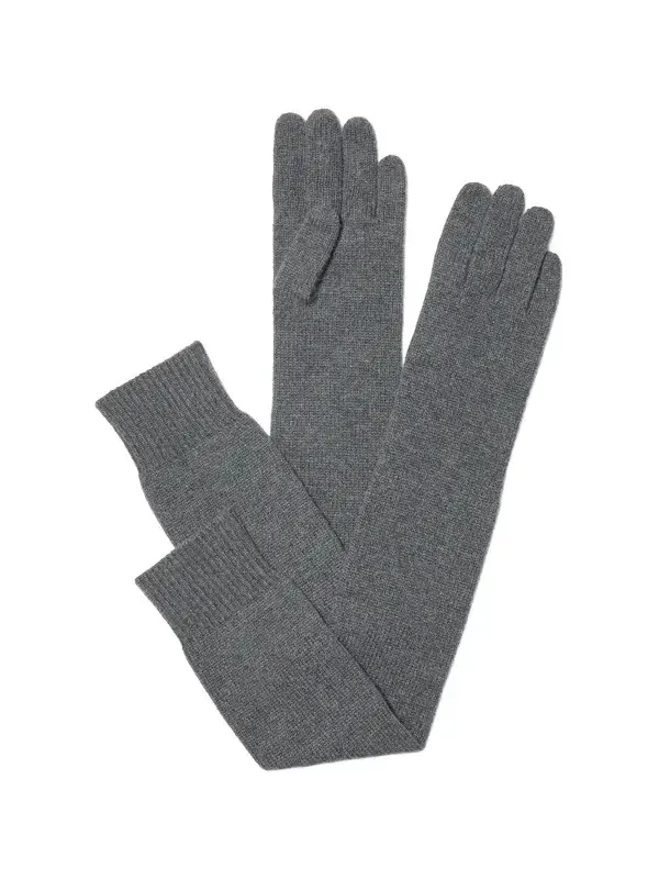 Wool Long Gloves in Grey - One Size by Michael Kors Collection