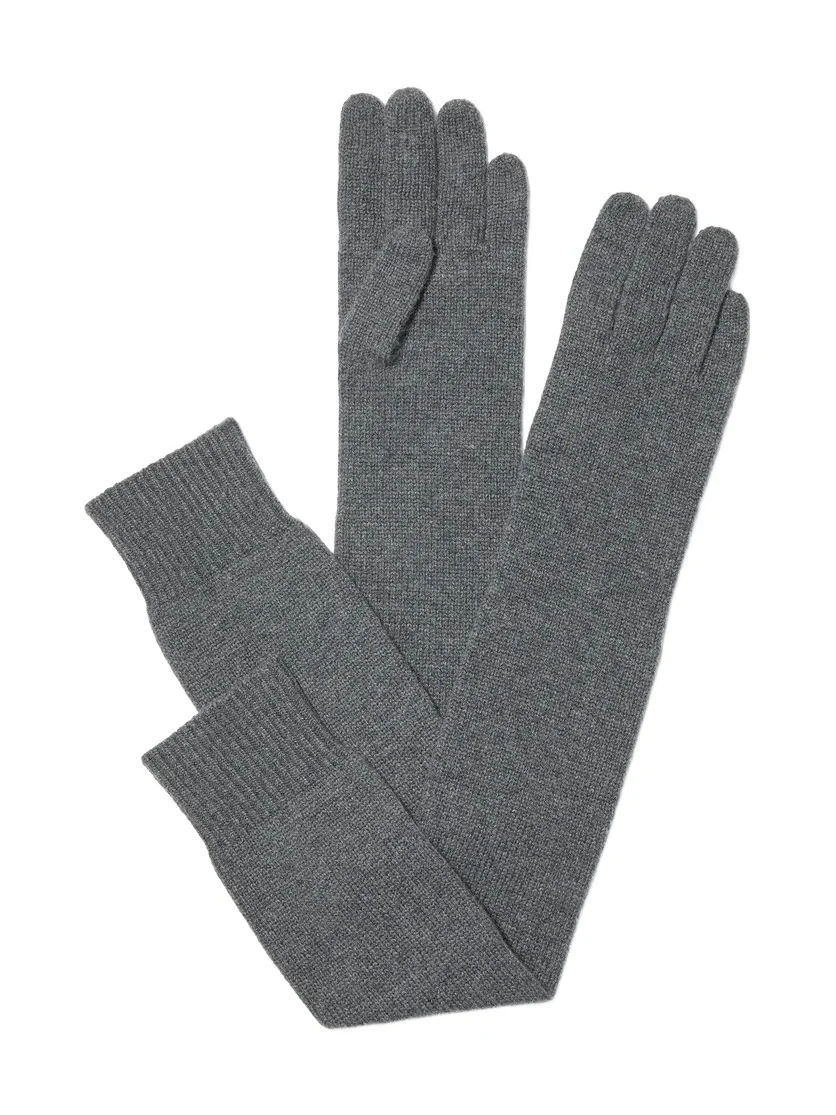 Michael Kors Collection Wool Long Gloves in Grey - One Size by Michael Kors Collection
