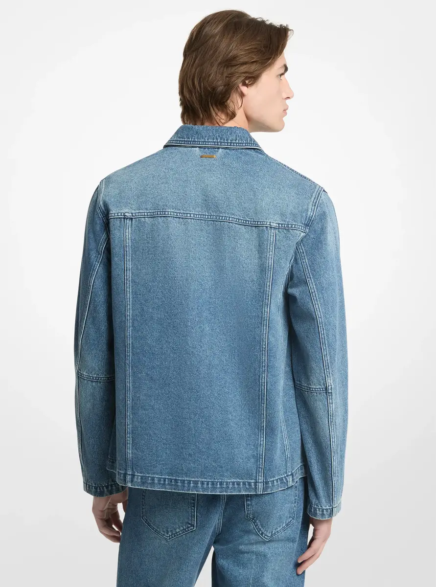 Michael Kors Collection Denim Chore Jacket in Blue | Thumbnail 2 Michael Kors Collection Denim Chore Jacket in Blue | Thumbnail 2