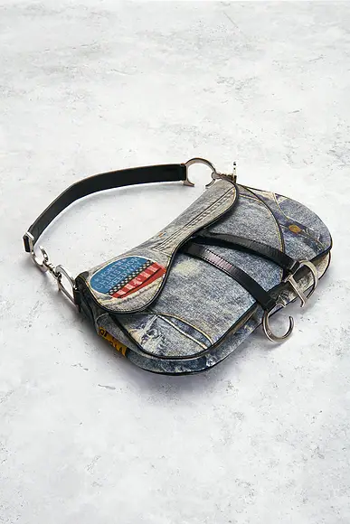 Dior Denim Speedway Double Saddle Bag | Thumbnail 4 Dior Denim Speedway Double Saddle Bag | Thumbnail 4