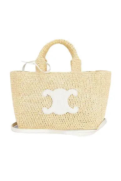 Celine Raffia Small Cabas Thais Tote Bag | Image 1 Celine Raffia Small Cabas Thais Tote Bag | Image 1