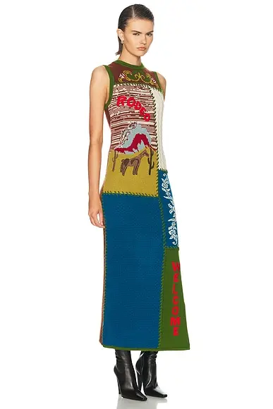 ALÉMAIS Lasso Patchwork Knit Dress | Thumbnail 2 ALÉMAIS Lasso Patchwork Knit Dress | Thumbnail 2