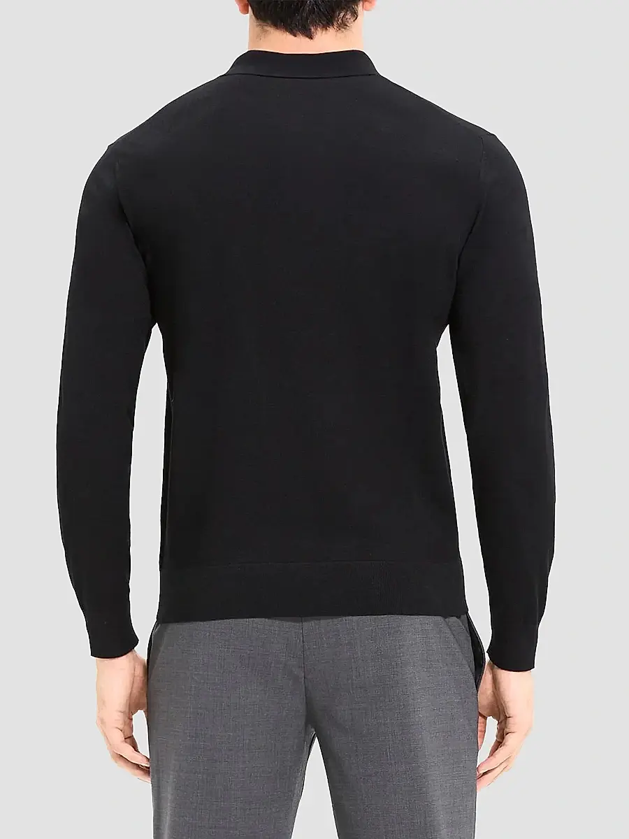 Theory Men's Goris Lightweight Knit Polo Sweater | Thumbnail 4 Theory Men's Goris Lightweight Knit Polo Sweater | Thumbnail 4