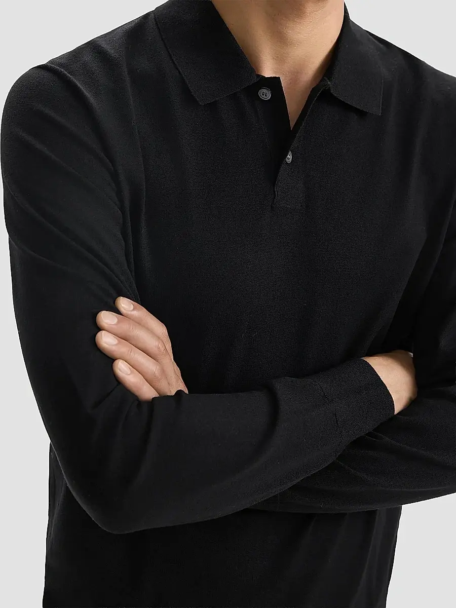 Theory Men's Goris Lightweight Knit Polo Sweater | Thumbnail 7 Theory Men's Goris Lightweight Knit Polo Sweater | Thumbnail 7