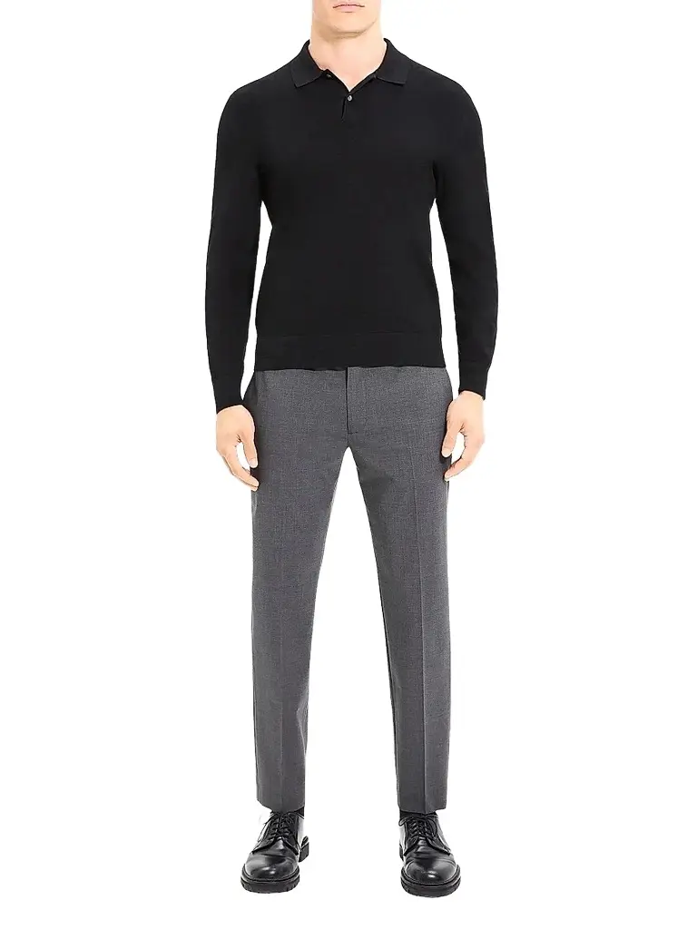 Theory Men's Goris Lightweight Knit Polo Sweater