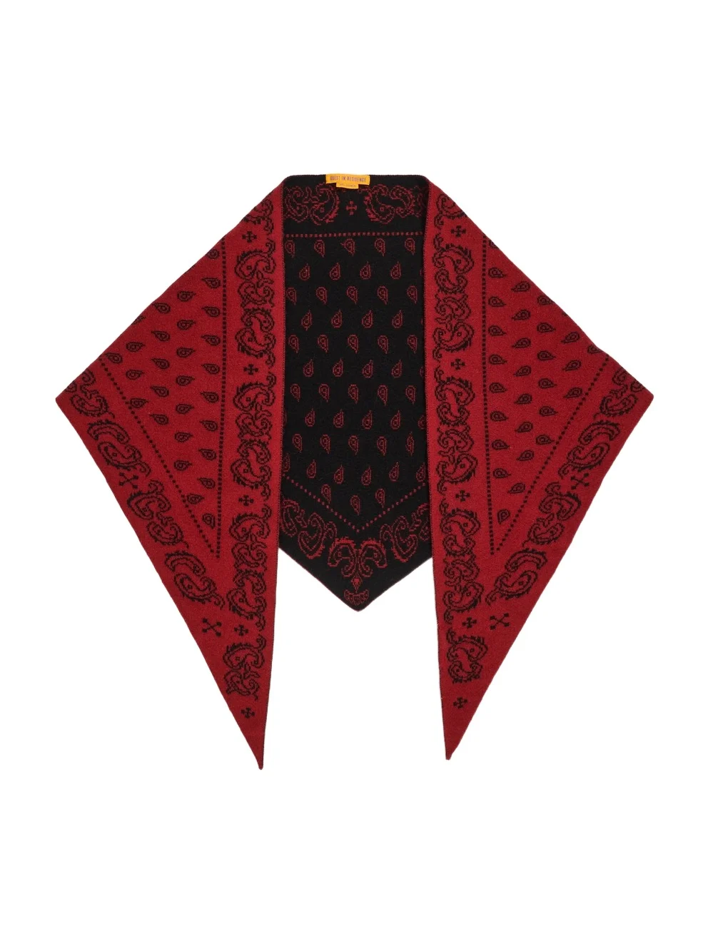 Women's Cashmere Paisley Triangle Bandana
