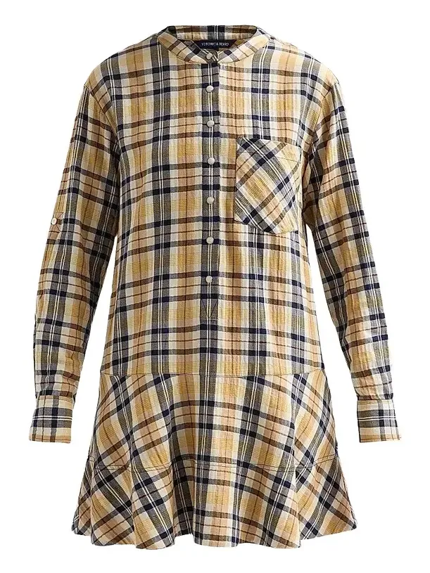 Veronica Beard Women's Corin Plaid Cotton-Blend Minidress