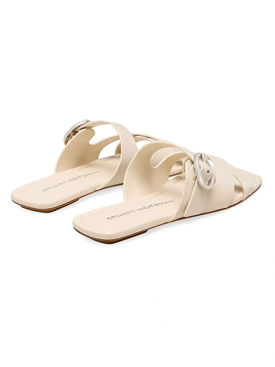 Stuart Weitzman Women's Villa Leather Sandals | Thumbnail 3