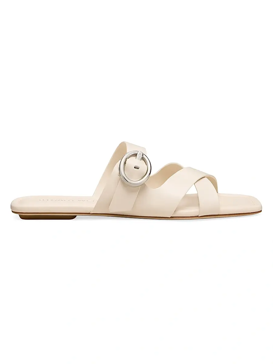 Stuart Weitzman Women's Villa Leather Sandals - Linen | Image 1 Stuart Weitzman Women's Villa Leather Sandals - Linen | Image 1