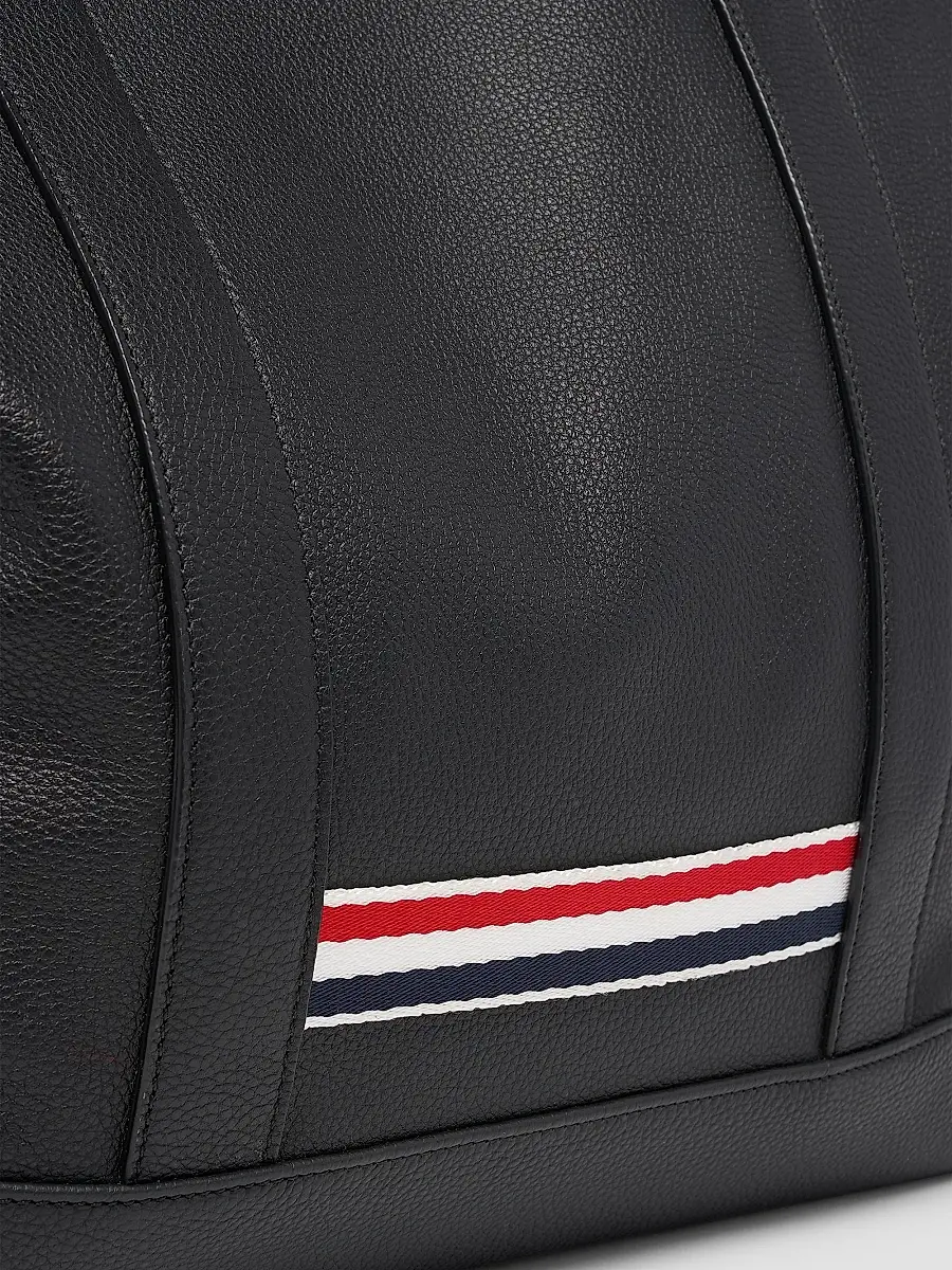 Thom Browne Men's Striped-Detail Pebbled Leather Tote Bag | Thumbnail 6 Thom Browne Men's Striped-Detail Pebbled Leather Tote Bag | Thumbnail 6