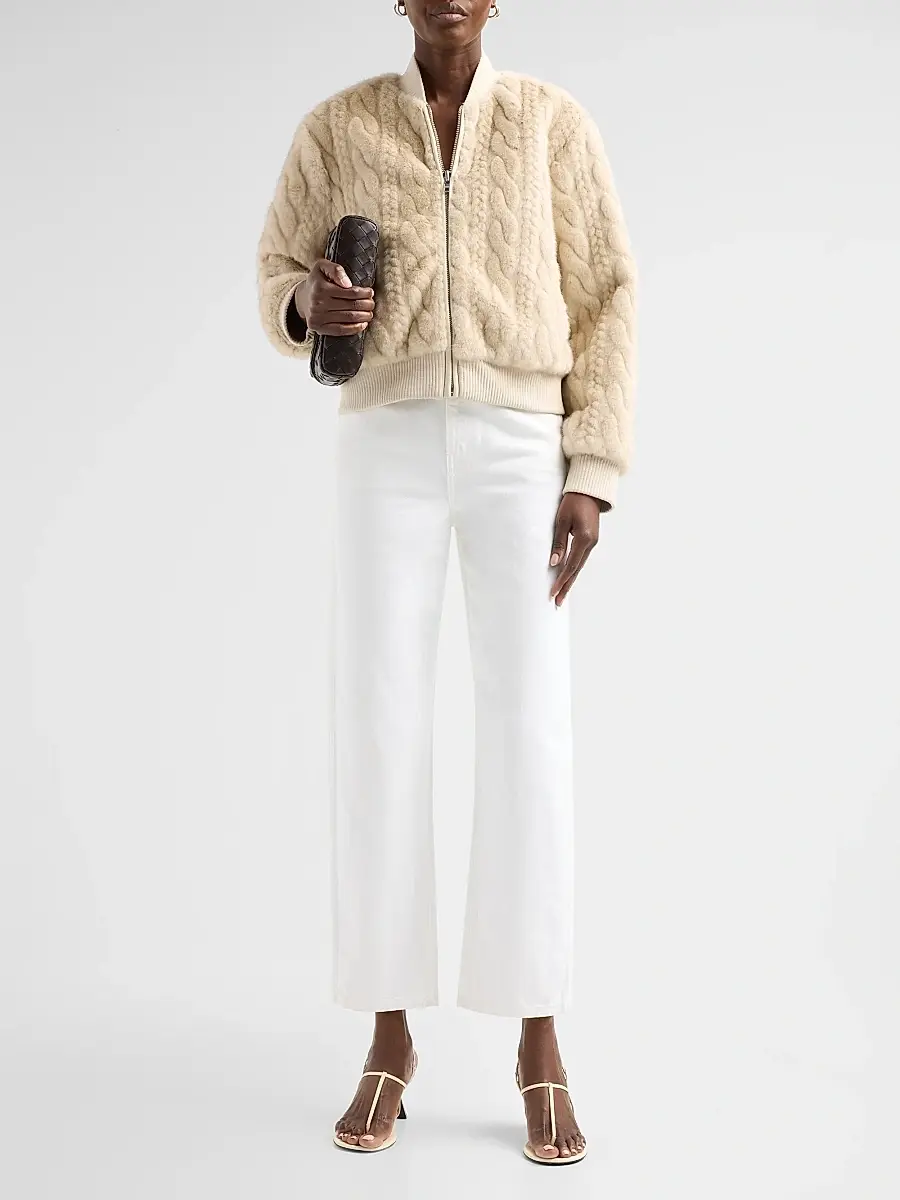 dh New York Women's Debbi Cable-Knit Jacket | Thumbnail 2 dh New York Women's Debbi Cable-Knit Jacket | Thumbnail 2