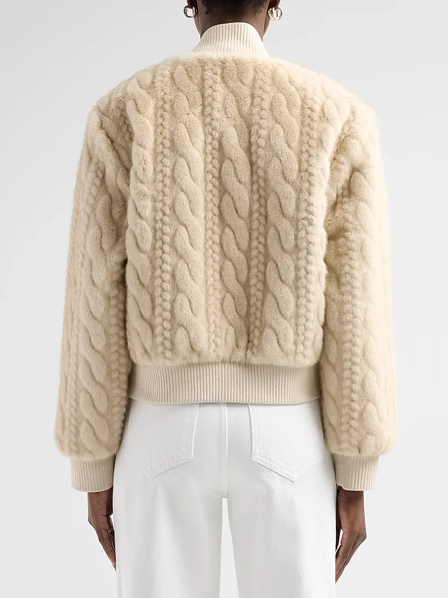 dh New York Women's Debbi Cable-Knit Jacket | Thumbnail 3 dh New York Women's Debbi Cable-Knit Jacket | Thumbnail 3