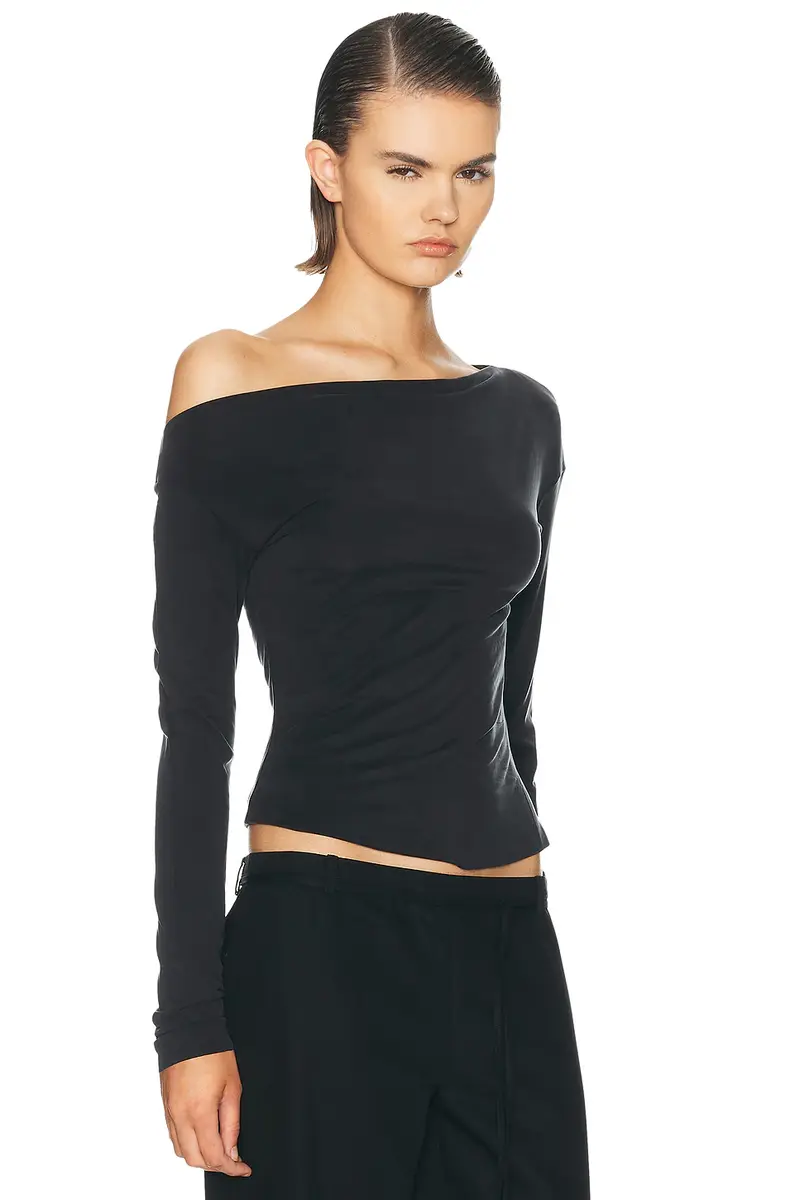 St. Agni Cupro Jersey Long Sleeve Top | Thumbnail 2 St. Agni Cupro Jersey Long Sleeve Top | Thumbnail 2