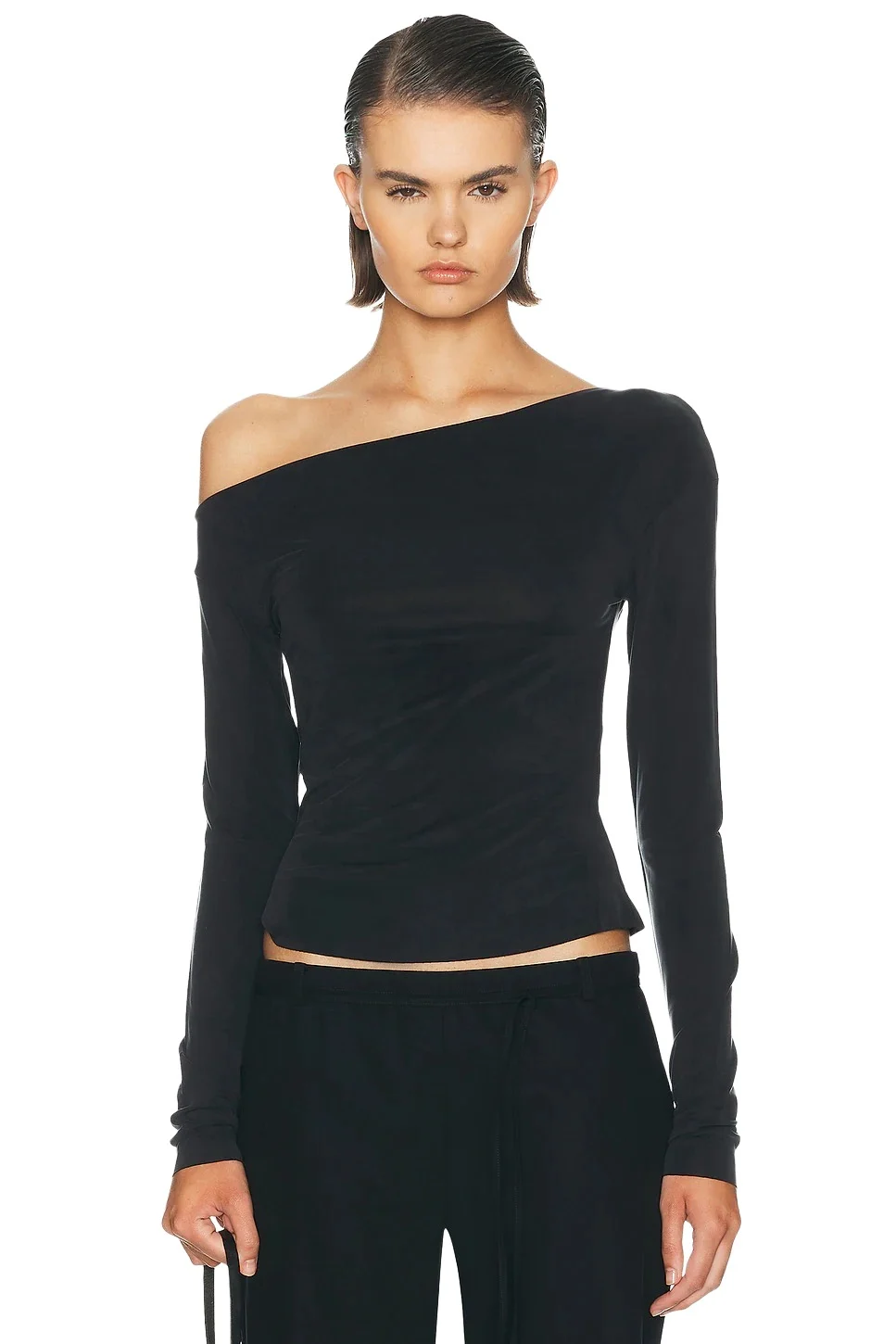 St. Agni Cupro Jersey Long Sleeve Top