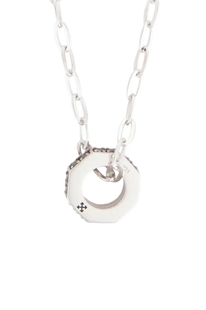 Off-White Hex Nut Chain Pendant Necklace | Thumbnail 2
