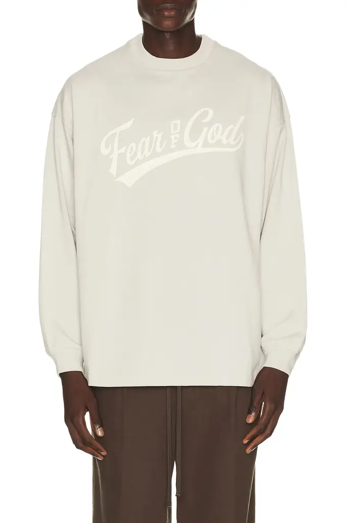Fear of God Essentials Merch Long Sleeve Tee | Image 1 Fear of God Essentials Merch Long Sleeve Tee | Image 1
