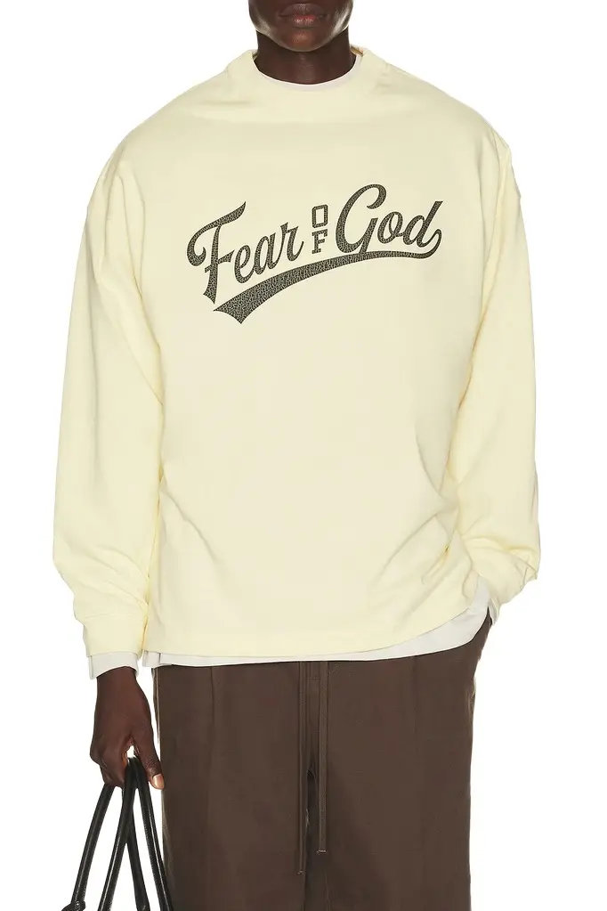 Fear of God Essentials Merch Long Sleeve Tee | Image 1 Fear of God Essentials Merch Long Sleeve Tee | Image 1